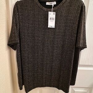 Mango Charcoal Ribbed Men's Tee